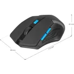 Мышь DEFENDER Accura MM-275 Black-Blue USB (радиоканал, 1600dpi)