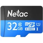 Карта памяти microSDHC 32Гб Netac (Class 10, 80Мб/с, UHS-I U1, адаптер на SD)