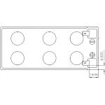 Батарея CSB UPS123607F2 (12В, 7,5Ач)