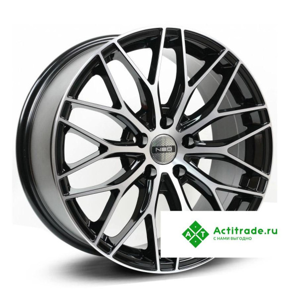 RST R137 R17/7J PCD 5x108 ET 32 ЦО 65,1 черный с полированной лицевой поверхностью