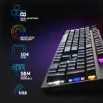 Oklick 970G Dark Knight Silver USB (104кл)