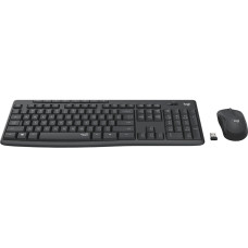 Клавиатура и мышь Logitech Wireless MK295 Silent Combo Black USB (радиоканал, классическая мембранная, 111кл, светодиодная, кнопок 3, 1000dpi) [920-009807]