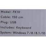 A4Tech Fstyler FK10 (104кл)