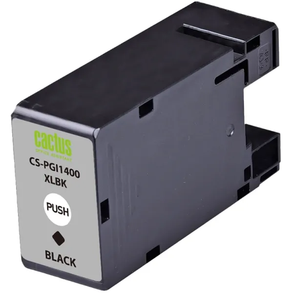 Чернильный картридж Cactus CS-PGI1400XLBK (черный пигментный; 36стр; 36мл; MB2050, MB2350, MB2040, MB2340)