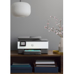 МФУ HP OfficeJet Pro 8023 (струйная, цветная, A4, 256Мб, 20стр/м, 600x600dpi, авт.дуплекс, 800стр в мес, RJ-45, USB, Wi-Fi)