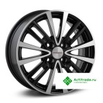 КиК Модена-Оригинал R15/6J PCD 4x100 ET 46 ЦО 54,1 черный глянцевый с полированной лицевой поверхностью
