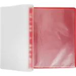 Папка-скоросшиватель Бюрократ PS10RED (A4, пластик, 10 вкладышей, боковая перфорация, красный)