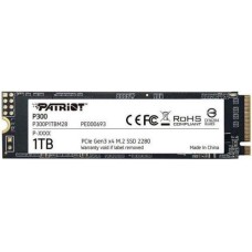 Жесткий диск SSD 1Тб Patriot Memory (2280, 2100/1650 Мб/с, 260000 IOPS, PCI-E, для ноутбука и настольного компьютера) [P300P1TBM28]