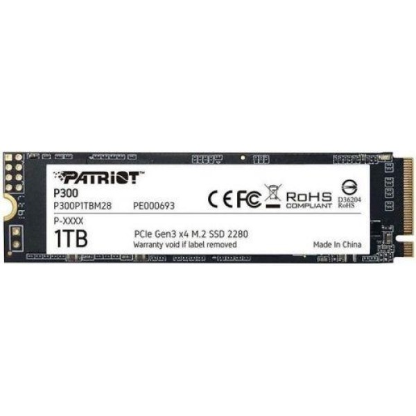Жесткий диск SSD 1Тб Patriot Memory (2280, 2100/1650 Мб/с, 260000 IOPS, PCI-E, для ноутбука и настольного компьютера)