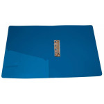 Папка с зажимом Бюрократ PZ07CBLUE (зажимов 1, A4, пластик, толщина пластика 0,7мм, карман внутренний и торцевой с бумажной вставкой, синий)