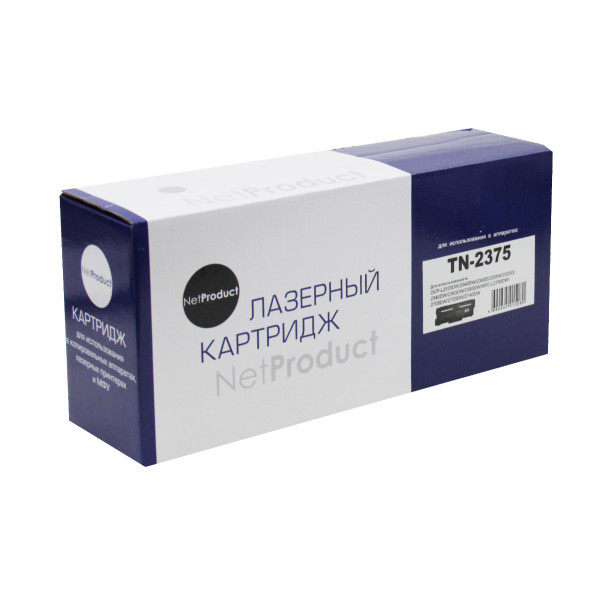 Тонер-картридж NetProduct Net Product N-TN-2375 (оригинальный номер: T2375; черный; 2600стр; HL-L2300, 2305, 2320, 2340)