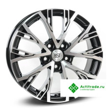 RST R207 R17/6.5J PCD 5x108 ET 33 ЦО 60,1 черный с полированной лицевой поверхностью