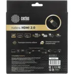 Кабель аудио-видео Cactus (HDMI (m), HDMI (m), 10м)