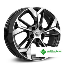 КиК ZV Tiguan КС1062 R17/6.5J PCD 5x112 ET 38 ЦО 57,1 черный с полированной лицевой поверхностью