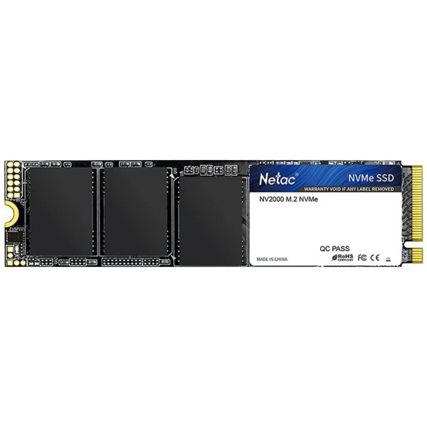 Жесткий диск SSD 512Гб Netac NV2000 (2280, 2500/1950 Мб/с, 250000 IOPS, PCI-E, для ноутбука и настольного компьютера)