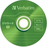 Диск DVD+R Verbatim (4.7Гб, 16x, slim case, 5)