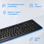 Клавиатура Oklick 180M Black USB (классическая мембранная, 104кл)