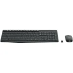 Клавиатура и мышь Logitech MK235 Wireless Keyboard and Mouse Black USB (классическая мембранная, 101кл, светодиодная, кнопок 2, 1000dpi)