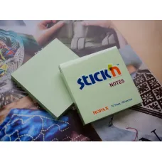 Блок самоклеящийся Hopax 21150 (бумага, зеленый, 76x76мм, 100листов, 70г/м2)