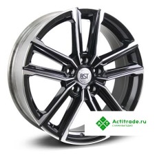 RST R078 R18/7J PCD 5x108 ET 23 ЦО 60,1 черный с полированной лицевой поверхностью