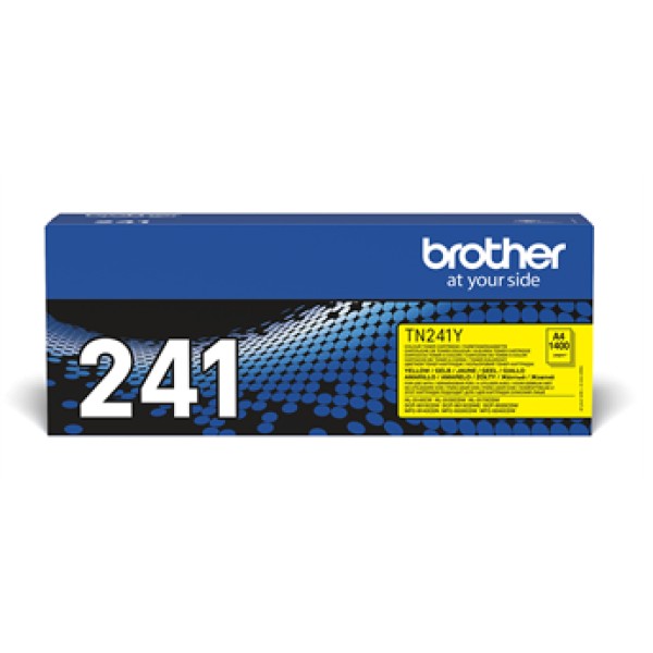 Тонер-картридж Brother TN-241Y (желтый; 1400стр; HL3140, 3150, 3170, DCP9020, MFC9140, 9330, 9340)