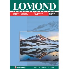Фотобумага Lomond 0102020 (A4, 200г/м2, для струйной печати, односторонняя, глянцевая, 50л)