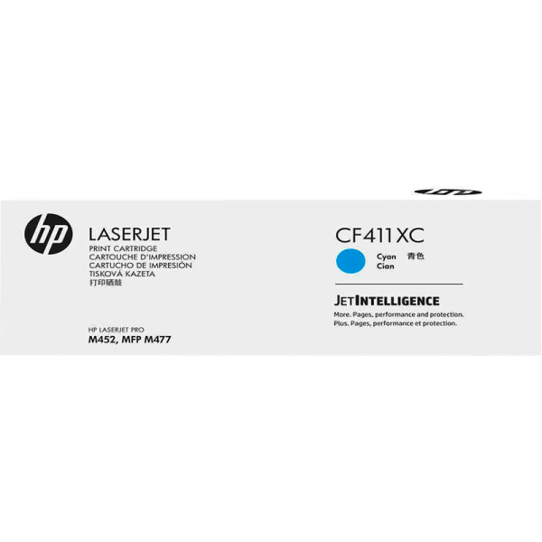 HP 410X (синий; 5000стр; CLJ M477, M452, M377dw)