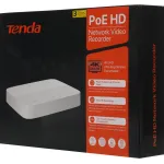 Видеорегистратор Tenda N6P-8H(NVR (сетевой), каналов: 4, разрешение: 3840x2160)