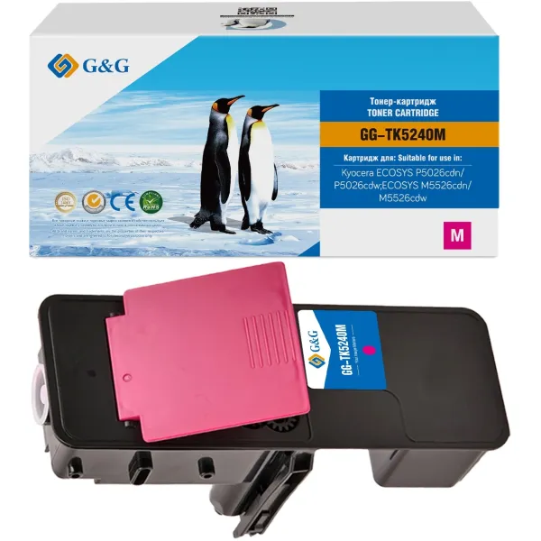Тонер-картридж G&G GG-TK5240M (пурпурный; 3000стр; ECOSYS P5026cdn, P5026cdw;ECOSYS M5526cdn, M5526cdw)