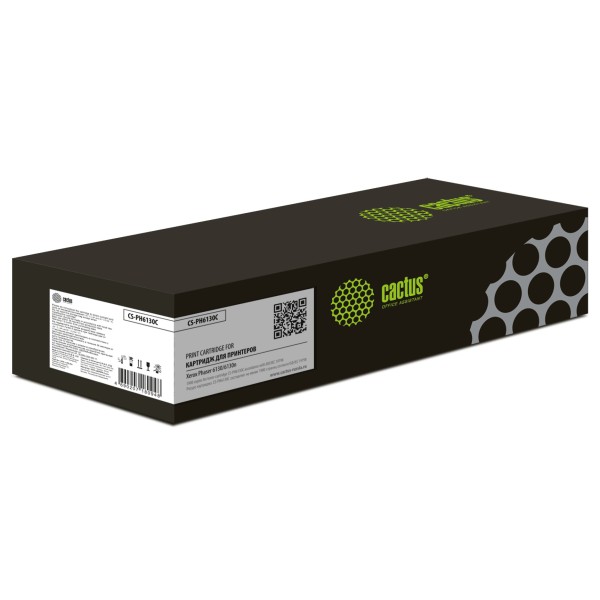 Тонер-картридж Cactus CS-PH6130C 106R01282 (голубой; 1900стр; Phaser 6130, 6130n)