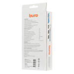 Сетевой фильтр Buro 800SH-3-W (3м, 8xEURO, 2,2кВт, 10А)
