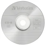 Диск CD-R Verbatim (0.68359375Гб, 52x, jewel case, 10)