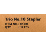 Степлер Kw-Trio 5330L/GRAY (тип скоб: №10, вместимость 100 скоб, одновременно скрепляемых 10 листов, глубина прошивки 58мм)