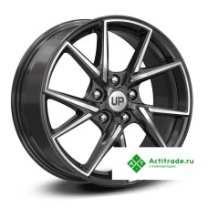 Wheels UP Up105 R17/7J PCD 5x114,3 ET 45 ЦО 66,1 черный с полированной лицевой поверхностью