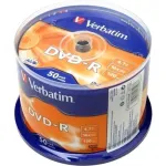 Диск DVD-R Verbatim (4.7Гб, 16x, cake box, 50)