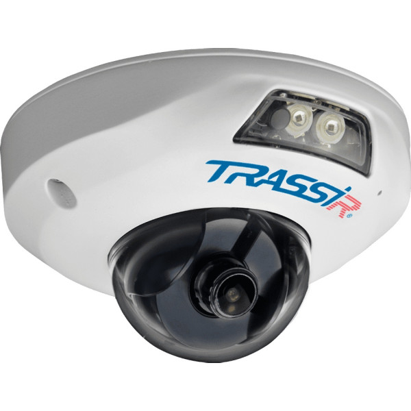 Камера видеонаблюдения Trassir TR-D4121IR1 (IP, антивандальная, купольная, уличная, 2,1Мп, 3.6-3.6мм, 1920x1080, 25кадр/с, 115°)