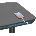 Стол компьютерный Cactus CS-EGD-BK-LED