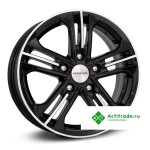 КиК Trinity R15/6J PCD 5x100 ET 39 ЦО 67,1 черный с полированной лицевой поверхностью
