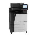 МФУ HP Color LaserJet Enterprise flow MFP M880z (лазерная, цветная, A3, 1536Мб, 46стр/м, 1200x1200dpi, авт.дуплекс, 200'000стр в мес, RJ-45, USB)