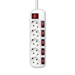 Сетевой фильтр Buro 500SH-1.8-SW (1,8м, 5xEURO, 2,2кВт, 10А)