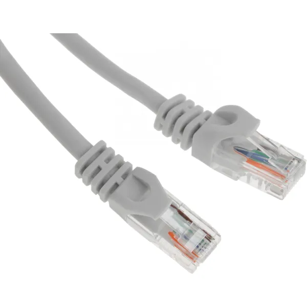 Патч-корд IEK PC01-C5EU-5M (RJ45(m), RJ45(m), внутренний, 5м, 5E, 4пары, U/UTP, серый)