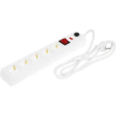 Сетевой фильтр IEK WFP10-16-05-05-N (1,5м, 5xEURO, 3,5кВт, 16А)