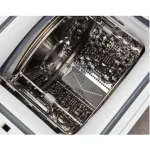 Стиральная машина Midea MFE05W80B/W-RU(вертикальная средняя, класс стирки/отжима/э.потребления: A/B , макс: 8кг, с сушкой, 1300 об/мин, инвертер, 40x87.5x61см, белый)