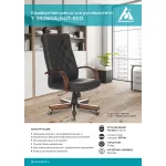 Кресло руководителя Бюрократ T-9928WALNUT