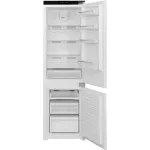 Холодильник полновстраиваемый Hyundai HBR 1786 (No Frost, A+, 2-камерный, объем 233:170/63л, 54x177x54.5см, белый)