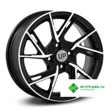 Wheels UP Up115 R15/6.5J PCD 4x100 ET 45 ЦО 60,1 черный с полированной лицевой поверхностью