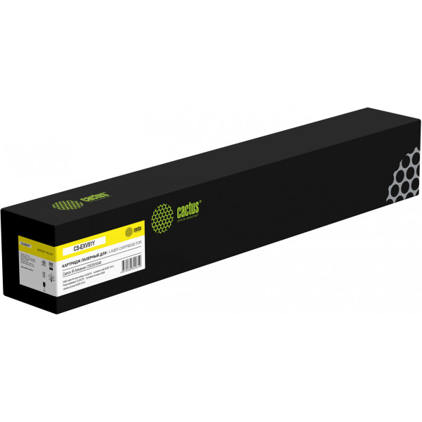 Тонер-картридж Cactus CS-EXV51Y (желтый; 60000стр; iR Advance C5535, 5540)