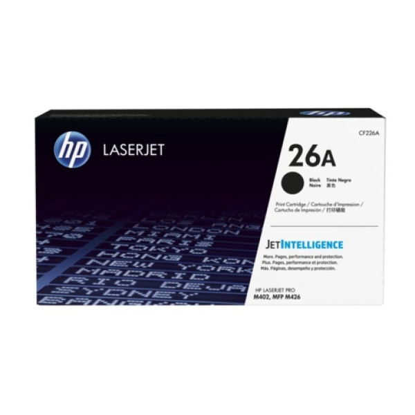 Тонер-картридж HP 26A (черный; 3100стр; HP LaserJet M402, M426)