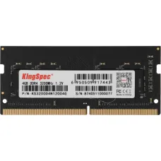 Память SO-DIMM DDR4 4Гб 3200МГц KingSpec (25600Мб/с, CL22, 288-pin) [KS3200D4N12004G]