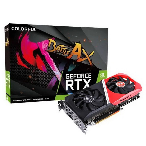 Видеокарта GeForce RTX 3060 1320МГц 8Гб Colorful (GDDR6, 128бит, 1xHDMI, 3xDP)